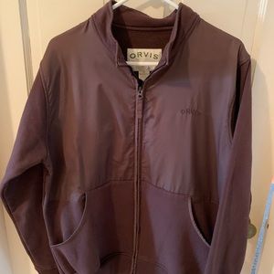 Orvis brown zip up